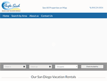 Tablet Screenshot of pacificsandsvacations.com